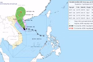 Bão số 1 gây mưa to, cách Quảng Ninh khoảng 400km