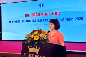 ThS.BS Phan Thị Hải - Phó Giám đốc Quỹ Phòng, chống tác hại của thuốc lá (Bộ Y tế). Ảnh: Thùy Linh. 