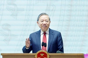 Tổng Bí thư Tô Lâm phát biểu. (Ảnh: Thống Nhất/TTXVN)