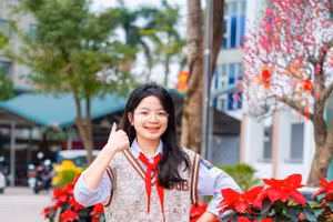 Nguyễn Vân Anh, học sinh lớp 9A1, Trường THCS Gia Thụy.