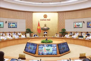 Thủ tướng Phạm Minh Chính chủ trì Phiên họp Chính phủ thường kỳ tháng 6 năm 2025 và Hội nghị trực tuyến Chính phủ với các địa phương. Ảnh: Dương Giang/ TTXVN.