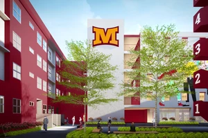 Kí túc xá mới tại Trường Đại học Công nghệ Miền Đông dự kiến khởi công trong năm 2026. Ảnh: MIT.