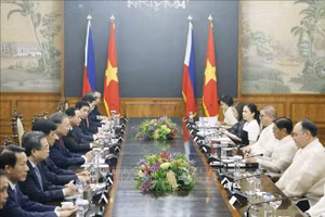 Tổng Bí thư, Chủ tịch nước Tô Lâm và Tổng thống Philippines Ferdinand Romualdez Marcos Jr. hội đàm cấp Nhà nước. Ảnh: Thống Nhất/TTXVN