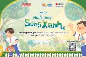 Báo Giáo dục và Thời đại, Ấn phẩm Cầu Vồng Tuổi thơ và Elmich Việt Nam phát động Cuộc thi “Mình Cùng Sống Xanh”.