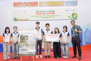 Dự án Sand Alert của nhóm sinh viên Trường Đại học Kinh tế - Tài chính TPHCM. Ảnh: UEF. 