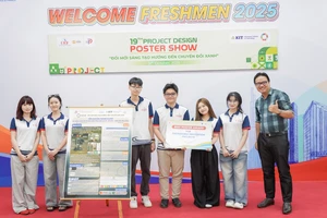 Dự án Sand Alert của nhóm sinh viên Trường Đại học Kinh tế - Tài chính TPHCM. Ảnh: UEF.