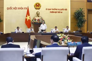 Chủ tịch Quốc hội Trần Thanh Mẫn phát biểu khai mạc Phiên họp. (Ảnh: Doãn Tấn - TTXVN)