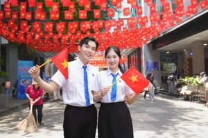 Sinh viên có thể được nghỉ 4 ngày liên tiếp trong dịp lễ Quốc khánh 2/9. Ảnh: HUIT. 