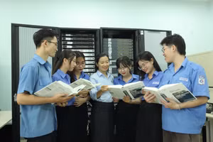 Sinh viên ngành Công nghệ thông tin, Trường Cao đẳng Kỹ thuật Cao Thắng. Ảnh: CTTC. 
