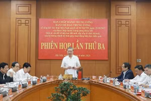 Tổng Bí thư Tô Lâm chủ trì phiên họp. (Ảnh: Thống Nhất/TTXVN)