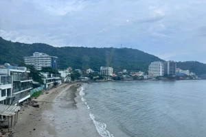Bãi biển tại Phường Vũng Tàu (TPHCM). Ảnh: San Yên. 