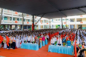 Toàn cảnh buổi lễ khai giảng. Ảnh: NTCC.