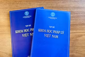 Tạp chí Khoa học Pháp lý Việt Nam do Trường Đại học Luật TPHCM xuất bản. Ảnh: T.L. 