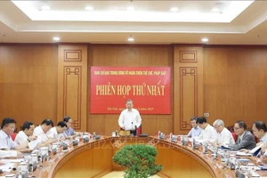 Tổng Bí thư Tô Lâm chủ trì phiên họp. (Ảnh: Thống Nhất/TTXVN)