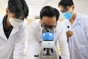 Sinh viên nghiên cứu tại Trường Đại học Bách Khoa TPHCM. Ảnh: BKU.