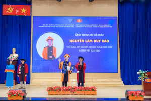 Nguyễn Lâm Duy Bảo - Thủ khoa ngành Việt Nam học, Trường Khoa học Xã hội và Nhân văn TPHCM. Ảnh: HCMUSSH.