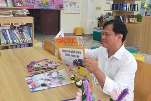 Tác giả với Báo GD&TĐ.