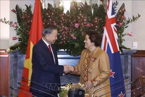 Tổng Bí thư, Chủ tịch nước Tô Lâm và Toàn quyền New Zealand Cindy Kiro trước hội đàm. Ảnh: Thống Nhất/TTXVN