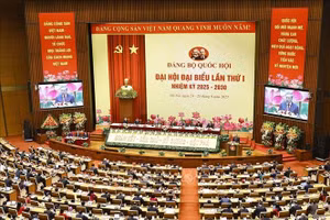 Tổng Bí thư Tô Lâm phát biểu chỉ đạo Đại hội đại biểu Đảng bộ Quốc hội lần thứ nhất. Ảnh: Doãn Tấn/TTXVN