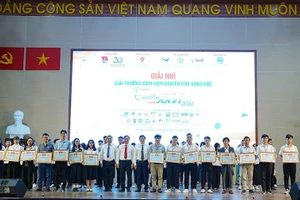 Lễ trao giải Giải thưởng Sinh viên nghiên cứu khoa học Euréka lần thứ 26 năm 2026. Ảnh: Trung tâm phát triển Khoa học và Công nghệ trẻ. 