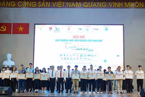 Lễ trao giải Giải thưởng Sinh viên nghiên cứu khoa học Euréka lần thứ 26 năm 2026. Ảnh: Trung tâm phát triển Khoa học và Công nghệ trẻ. 