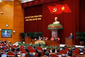 Hội nghị Trung ương 2 khóa XIV diễn ra từ ngày 23-25.3 tại Hà Nội. Ảnh: TTXVN