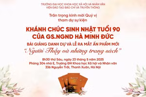 Ra mắt ấn phẩm mới ‘Người Thầy và những trang sách’ của GS NGND Hà Minh Đức