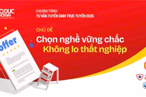 Buổi giao lưu trực tuyến chủ đề “Chọn nghề vững chắc, không lo thất nghiệp” diễn ra từ 9h30 ngày 22/7.