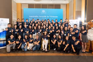 Sinh viên nhận học bổng Chính phủ Australia năm học 2025.