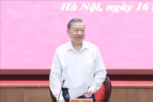 Tổng Bí thư Tô Lâm phát biểu. (Ảnh: Thống Nhất/TTXVN)