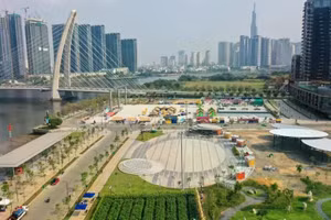 Công viên bờ sông Sài Gòn. Ảnh: INT. 