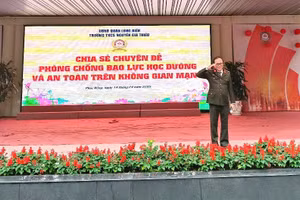 Thượng tá, Tiến sĩ Đào Trung Hiếu – chuyên gia tội phạm học chia sẻ tại Chương trình.