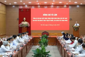 Tổng Bí thư Tô Lâm phát biểu. (Ảnh: Thống Nhất/TTXVN)