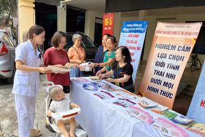 Hoạt động truyền thông tại phường Phương Liệt. Ảnh TYTPPL.