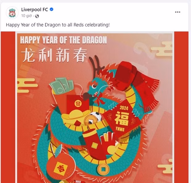 Man Utd, Liverpool... gửi lời chúc Tết đến fan Việt Nam