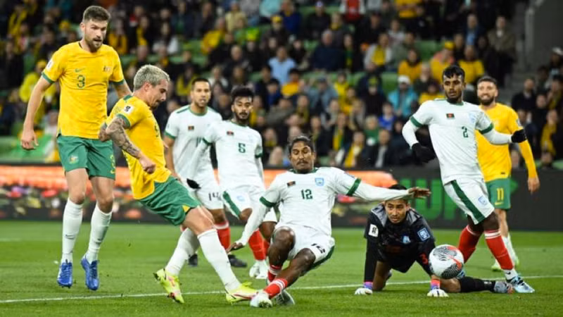 Australia thể hiện sức mạnh vượt trội khi thắng đội khách Bangladesh với tỷ số 7-0 ở trận mở màn bảng I. Kết quả vòng loại World Cup 2026 khu vực châu Á: Không có bất ngờ