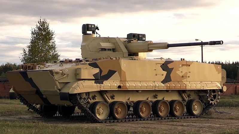 Hàng chục xe chiến đấu bộ binh BMP-3 tham chiến