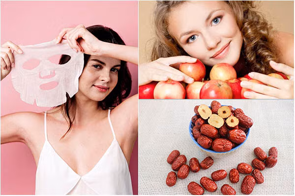 Táo cũng nhiều vitamin C nên tiêu thụ thường xuyên làm giảm dấu hiệu lão hóa sớm. Top thực phẩm bổ sung giúp chị em có làn da căng bóng đón Tết