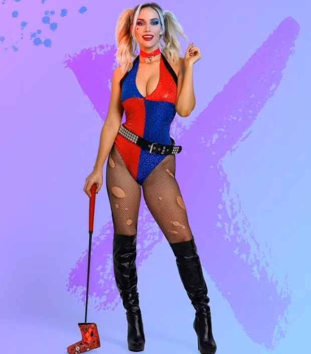 Paige hóa trang thành Harley Quinn tại lễ hội hoá trang Halloween. Ngoại hình tuyệt đẹp của tay golf nóng bỏng nhất nước Mỹ