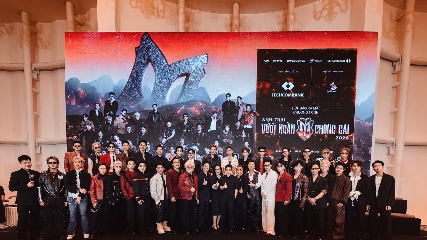 "Anh trai vượt ngàn chông gai 2026" sẽ phát sóng lúc 20 giờ thứ Bảy hằng tuần trên VTV3, bắt đầu từ ngày 27/6/2026 - Ảnh: BTC.