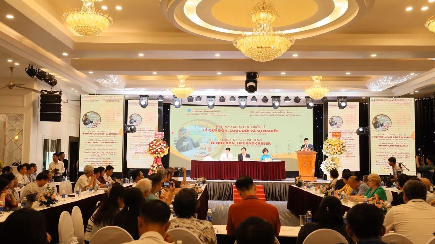 Hội thảo khoa học quốc tế “Lê Quý Đôn, cuộc đời và sự nghiệp” diễn ra năm 2024 - Ảnh: ITN.