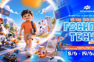 Trại hè bán trú Fschool TechX Summer Camp 2026 với chủ đề “Vũ trụ trải nghiệm”.