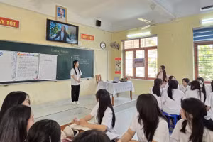 Tiết dạy minh hoạ tại Cụm chuyên môn số 2.