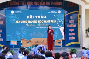 Hội thảo được tổ chức tại Trường Tiểu học Nguyễn Tri Phương.