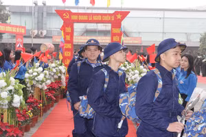 Lễ giao nhận quân trên địa bàn Hải Phòng diễn ra an toàn, ấm áp.