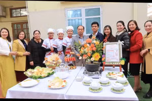 Liên hoan nhân viên nuôi dưỡng quận An Dương tổ chức tại Trường Mầm non Nam Sơn.