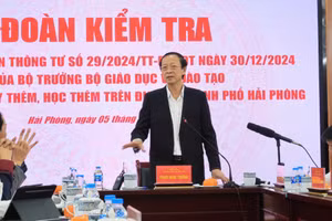 Thứ Trưởng Phạm Ngọc Thưởng làm việc với Sở GD&ĐT Hải Phòng về thực hiện Thông tư 29.