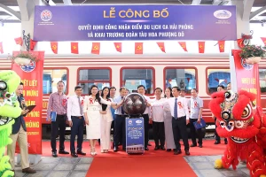 Lễ công bố Ga Hải Phòng trở thành “Điểm du lịch”.