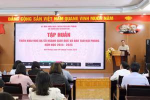 Điểm cầu trực tiếp tại Sở GD&ĐT Hải Phòng.