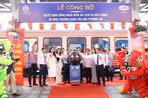 Lễ công bố Ga Hải Phòng trở thành “Điểm du lịch”.